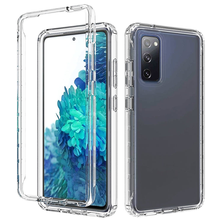 For Samsung Galaxy S20 FE Shockproof  High Transparency Two-color Gradual Change PC+TPU Candy Colors Protective Case