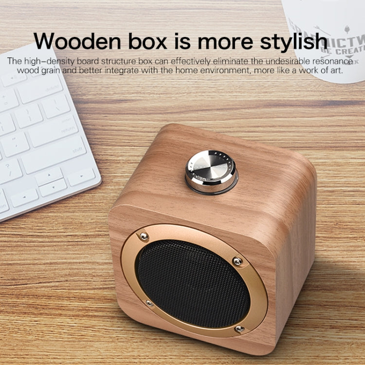 Q1B Subwoofer Wooden TWS Interconnection Wireless Bluetooth Speaker