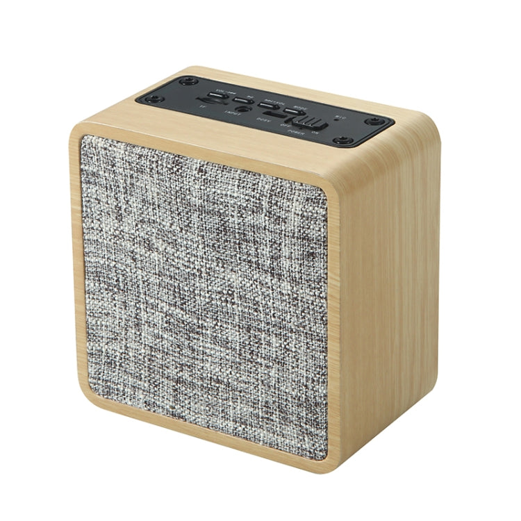 Q4 Wooden Fabric Bluetooth Speaker, Support TF Card & 3.5mm AUX
