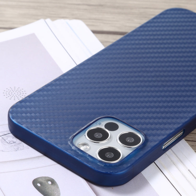 For iPhone 12 / 12 Pro Carbon Fiber Texture PP Protective Case