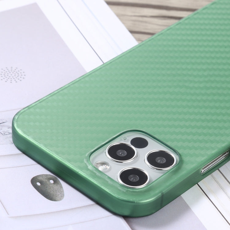 For iPhone 12 / 12 Pro Carbon Fiber Texture PP Protective Case