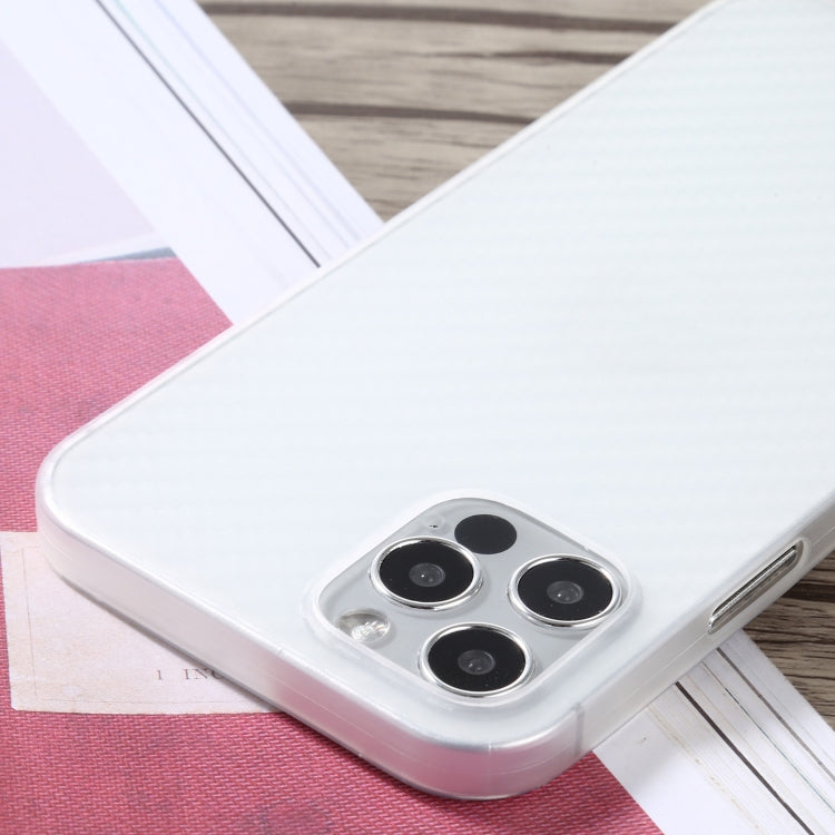 For iPhone 12 Pro Max Carbon Fiber Texture PP Protective Case