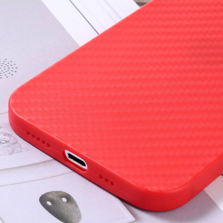 For iPhone 12 Pro Max Carbon Fiber Texture PP Protective Case