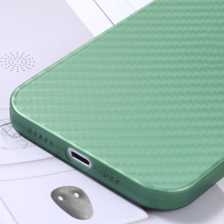 For iPhone 12 Pro Max Carbon Fiber Texture PP Protective Case