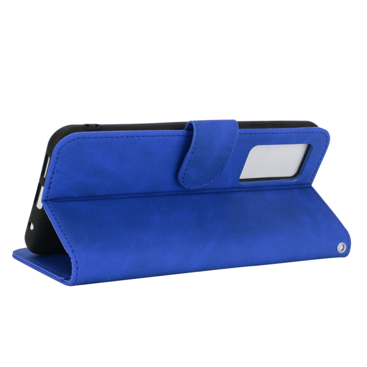 For Oukitel C21 / C21 Pro Solid Color Skin Feel Magnetic Buckle Horizontal Flip Calf Texture PU Leather Case with Holder & Card Slots & Wallet