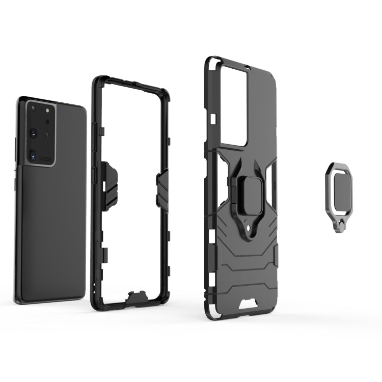 For Samsung Galaxy S30 Ultra PC + TPU Shockproof Protective Case with Magnetic Ring Holder