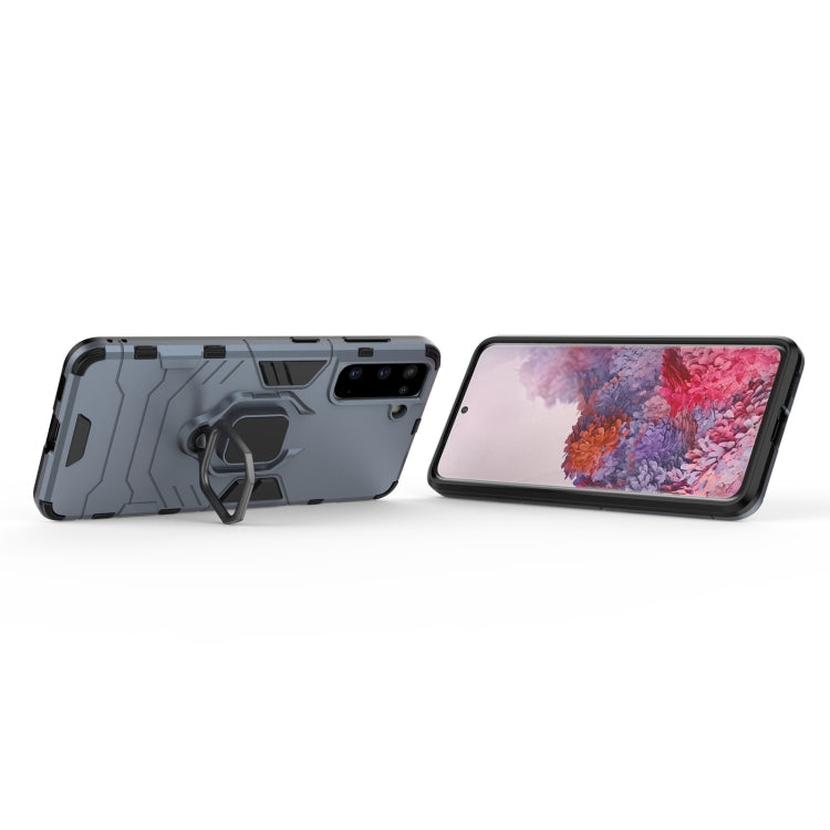 For Samsung Galaxy S21 5G PC + TPU Shockproof Protective Case with Magnetic Ring Holder