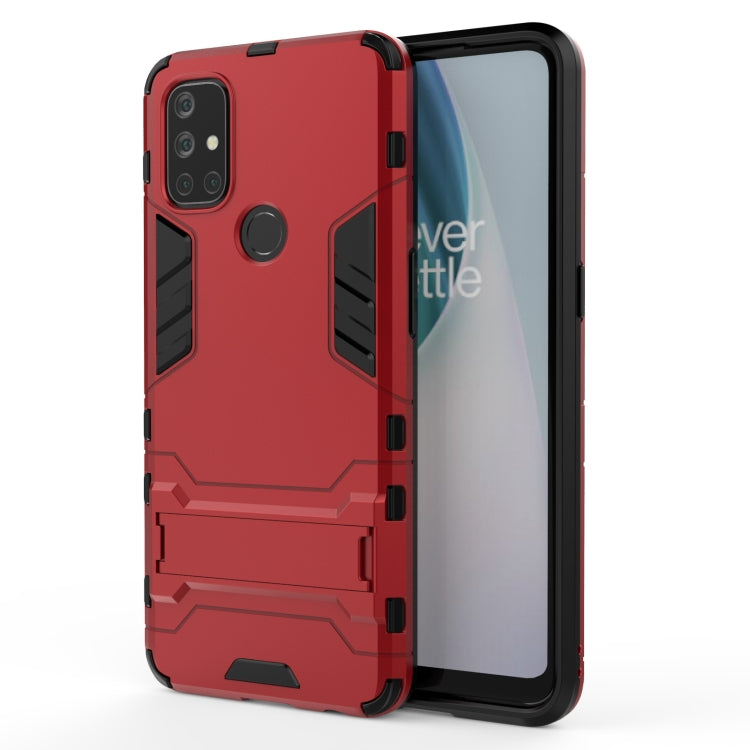 For OnePlus Nord N10 5G Shockproof PC + TPU Protective Case with Hidden Holder