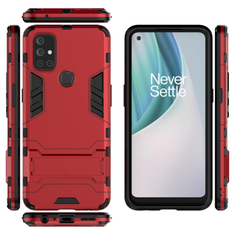 For OnePlus Nord N10 5G Shockproof PC + TPU Protective Case with Hidden Holder