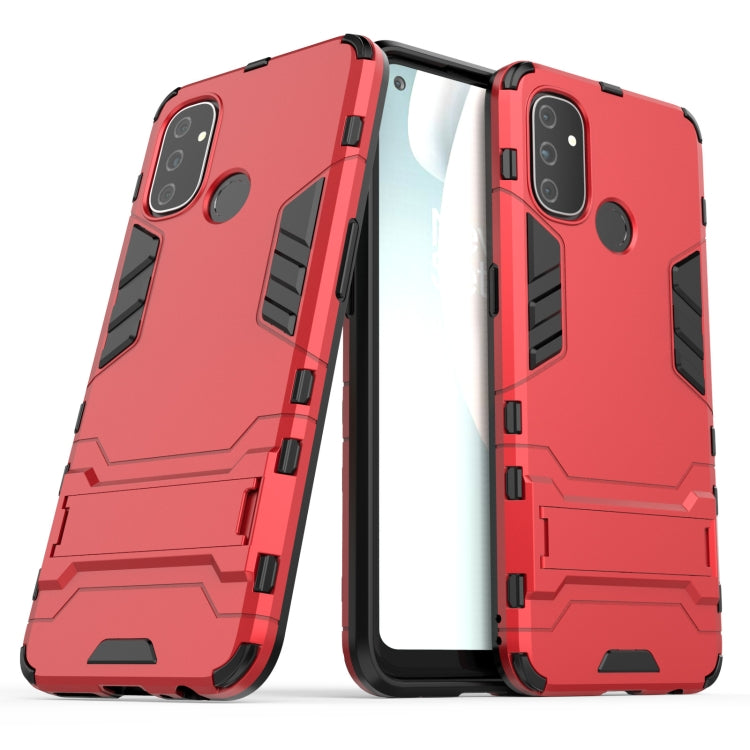 For OnePlus Nord N100 Shockproof PC + TPU Protective Case with Hidden Holder
