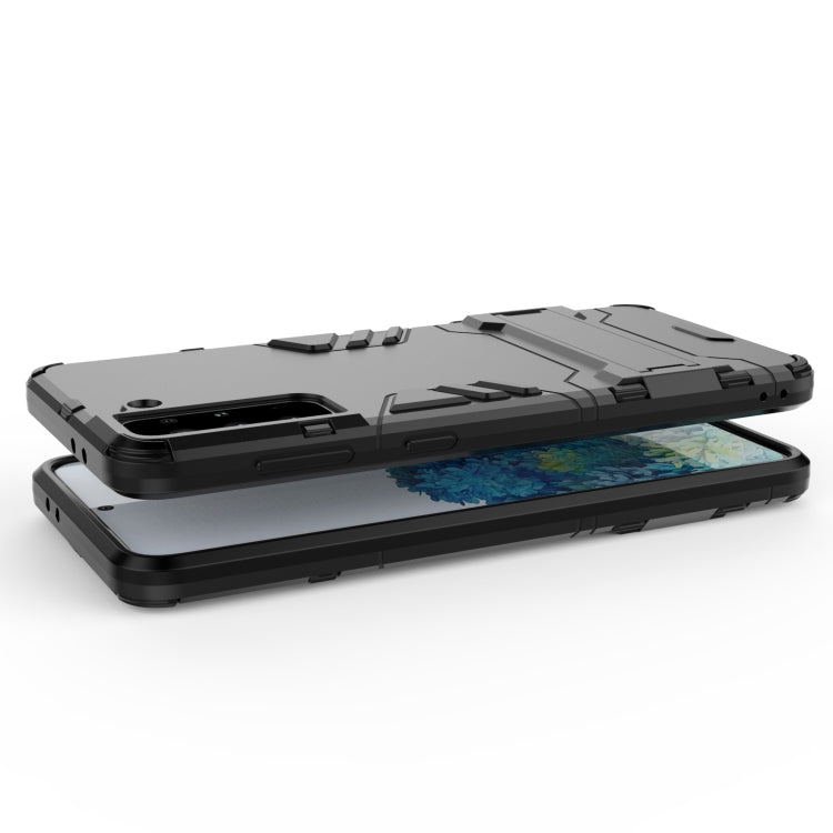 For Samsung Galaxy S21+ 5G Shockproof PC + TPU Protective Case with Hidden Holder