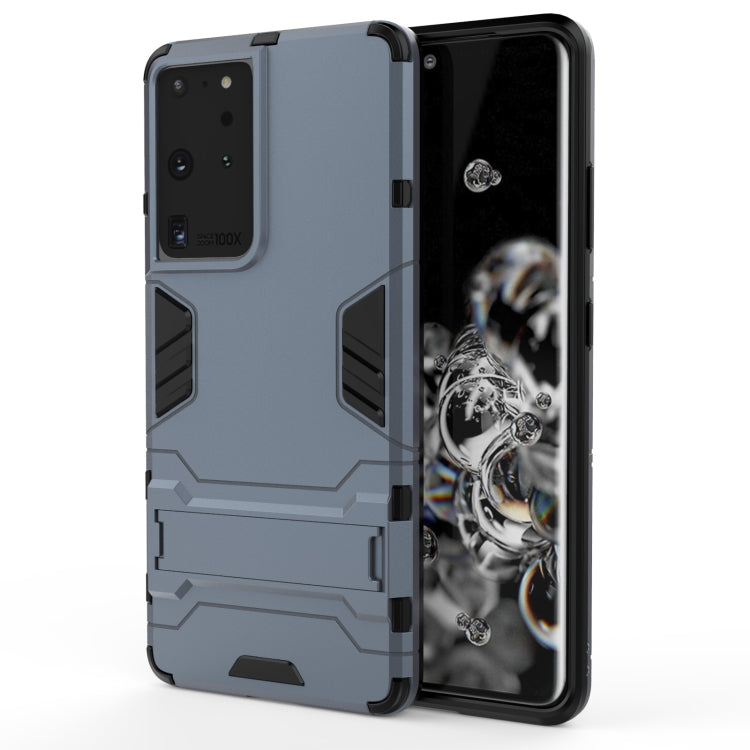 For Samsung Galaxy S21 Ultra 5G Shockproof PC + TPU Protective Case with Hidden Holder