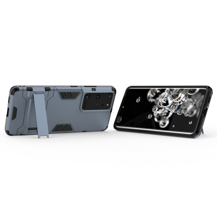 For Samsung Galaxy S21 Ultra 5G Shockproof PC + TPU Protective Case with Hidden Holder