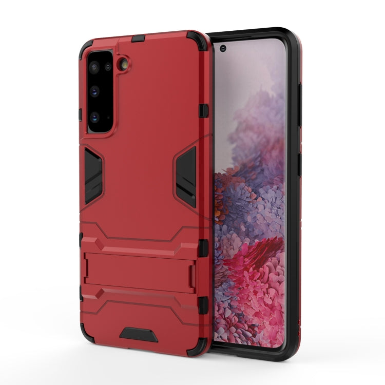 For Samsung Galaxy S21 5G Shockproof PC + TPU Protective Case with Hidden Holder