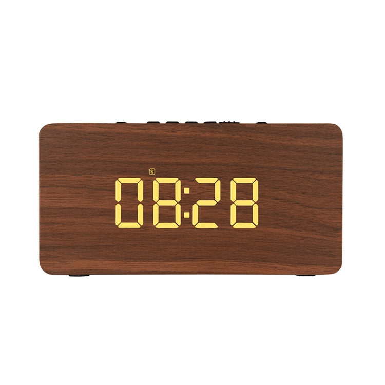W5C Subwoofer Wooden Clock Bluetooth Speaker, Support TF Card & 3.5mm AUX