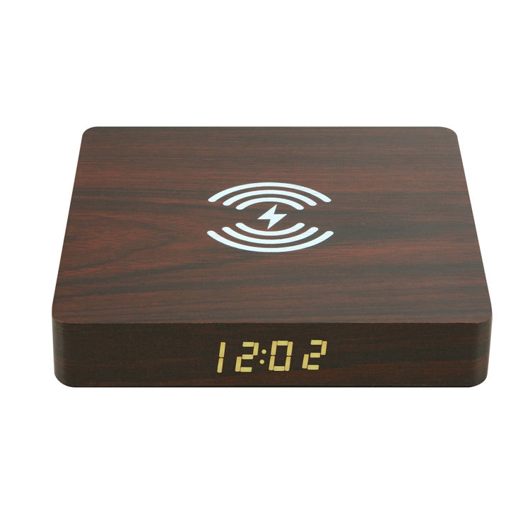 W50 Wooden Clock Wireless Charger