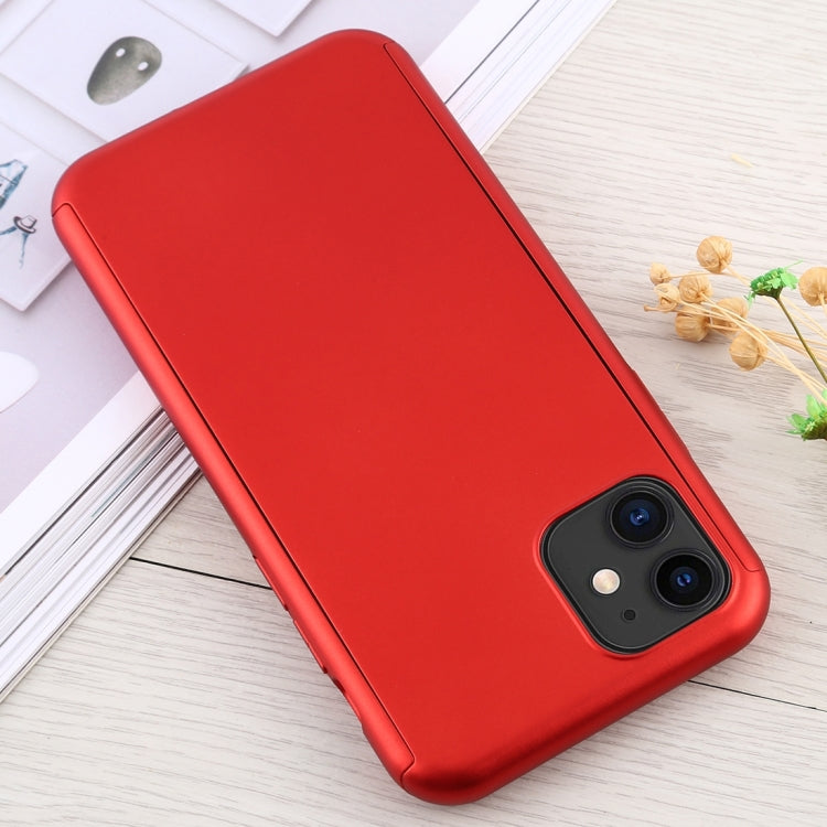 For iPhone 12 mini Shockproof PC Full Coverage Protective Case with Tempered Glass Film
