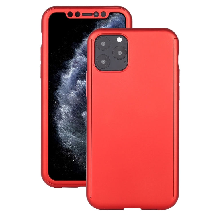 For iPhone 12 / 12 Pro Shockproof PC Full Coverage Protective Case with Tempered Glass Film