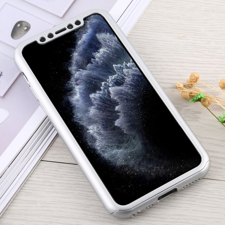 For iPhone 12 / 12 Pro Shockproof PC Full Coverage Protective Case with Tempered Glass Film
