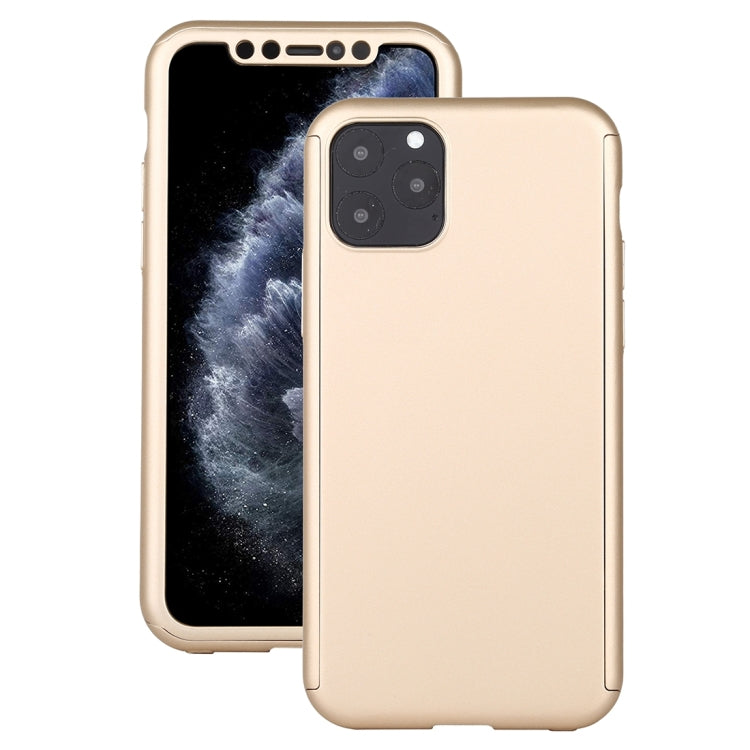 For iPhone 12 / 12 Pro Shockproof PC Full Coverage Protective Case with Tempered Glass Film