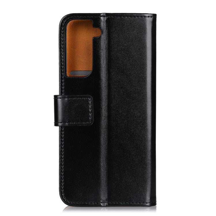 For Samsung Galaxy S21 5G 3-Color Pearl Texture Magnetic Buckle Horizontal Flip PU Leather Case with Card Slots & Wallet & Holder