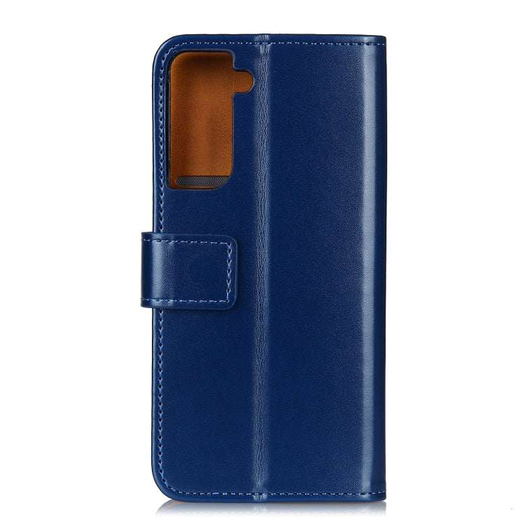 For Samsung Galaxy S21 5G 3-Color Pearl Texture Magnetic Buckle Horizontal Flip PU Leather Case with Card Slots & Wallet & Holder