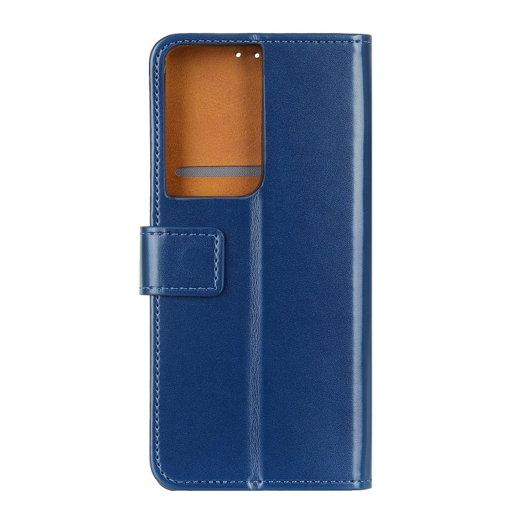 For Samsung Galaxy S21 Ultra 5G 3-Color Pearl Texture Magnetic Buckle Horizontal Flip PU Leather Case with Card Slots & Wallet & Holder