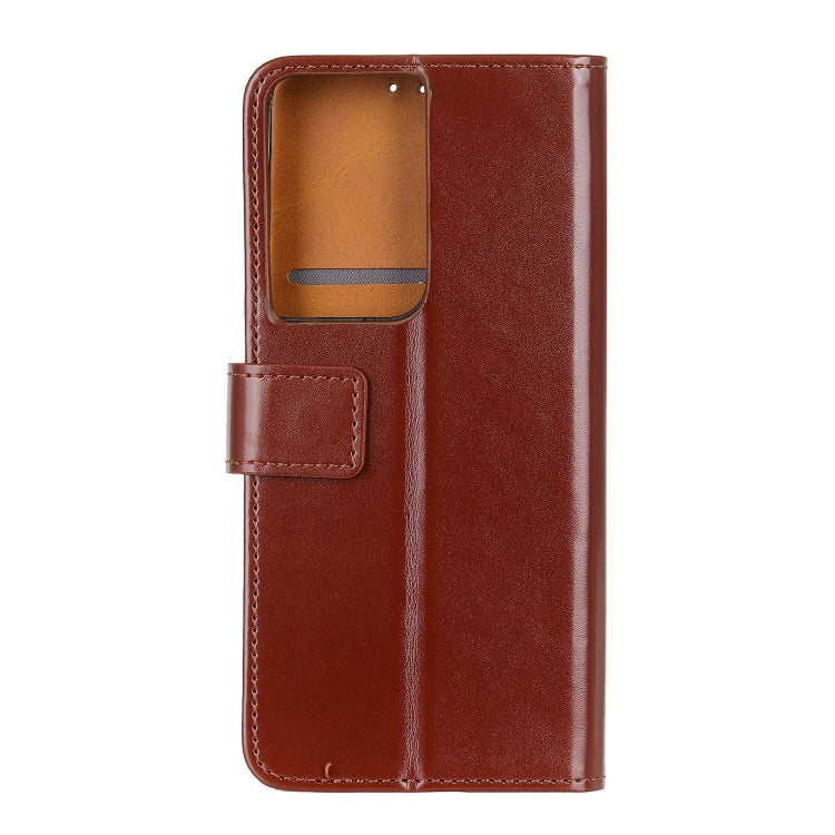 For Samsung Galaxy S21 Ultra 5G 3-Color Pearl Texture Magnetic Buckle Horizontal Flip PU Leather Case with Card Slots & Wallet & Holder