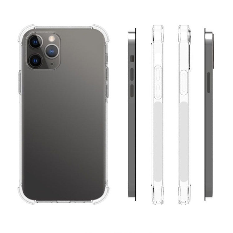 For iPhone 11 Shockproof Non-slip Waterproof Thickening TPU Protective Case (Transparent)