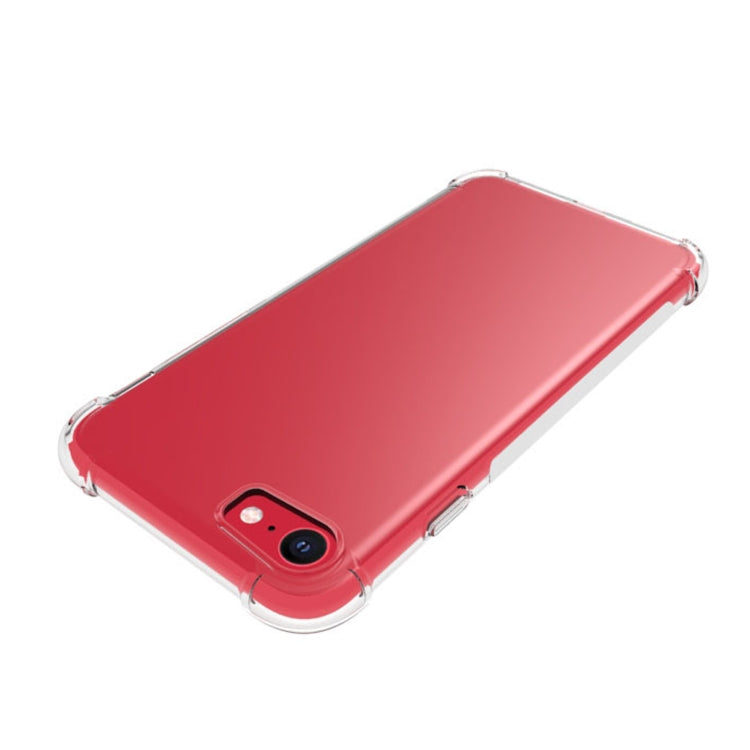 For iPhone SE 2022 / SE 2020 / 8 / 7 Shockproof Non-slip Waterproof Thickening TPU Protective Case(Transparent)