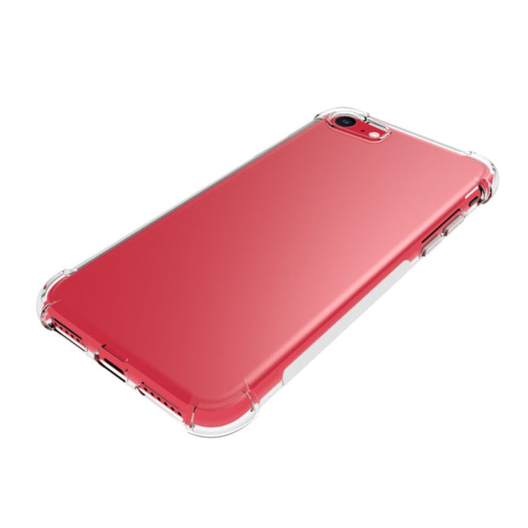 For iPhone SE 2022 / SE 2020 / 8 / 7 Shockproof Non-slip Waterproof Thickening TPU Protective Case(Transparent)