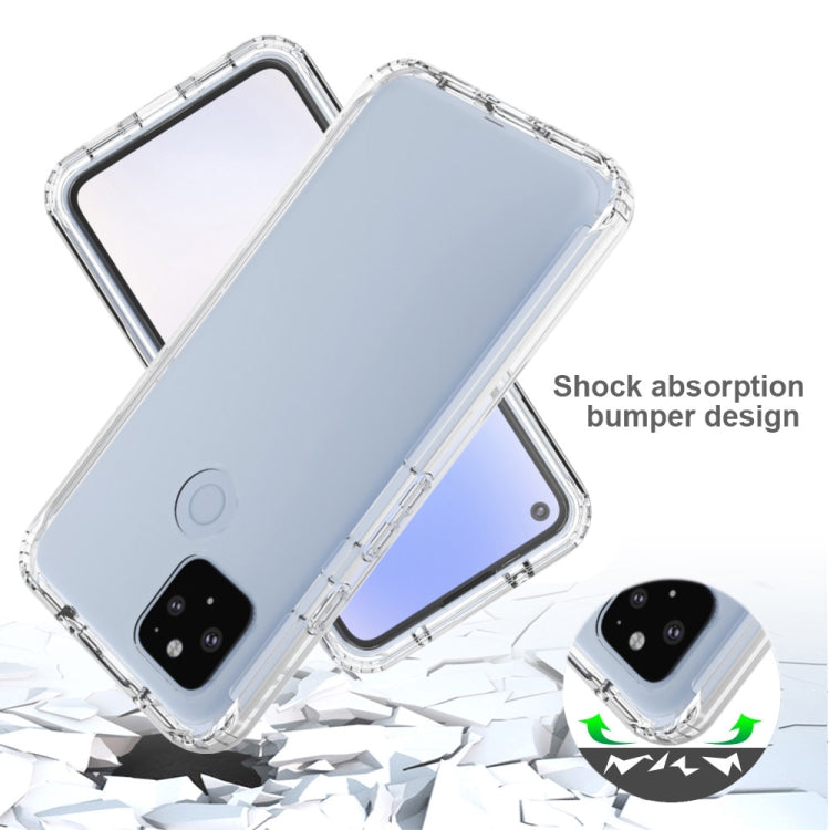 For Google Pixel 4a 5G Shockproof Highly Transparent PC+TPU Protective Case