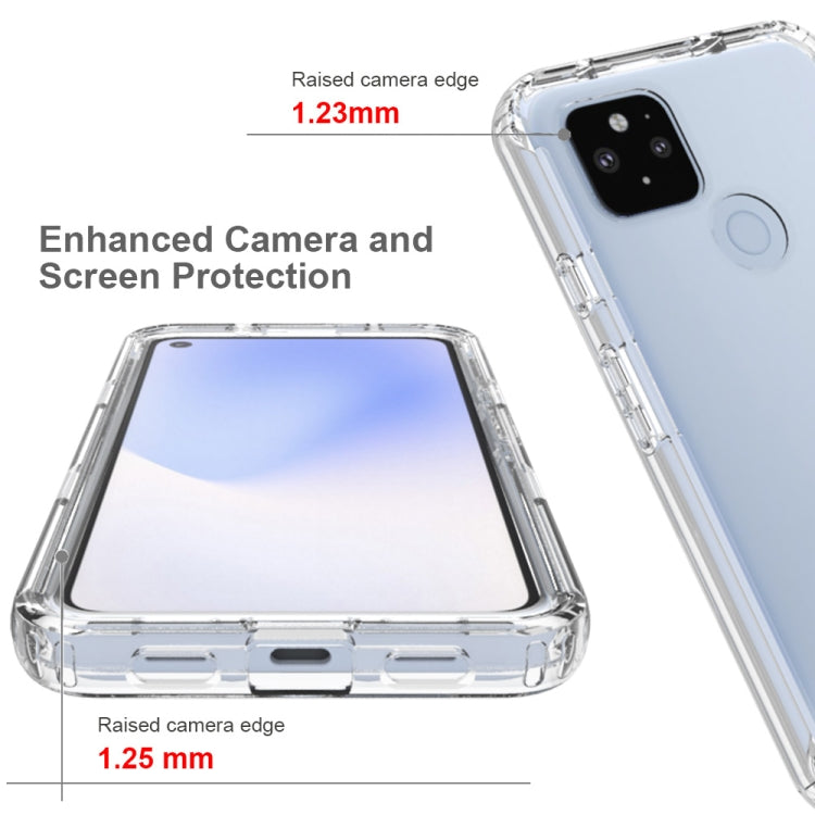 For Google Pixel 4a 5G Shockproof Highly Transparent PC+TPU Protective Case