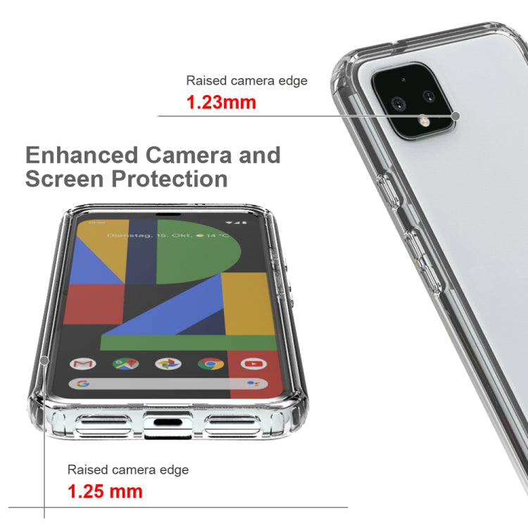 For Google Pixel 4XL Shockproof Highly Transparent PC+TPU Protective Case