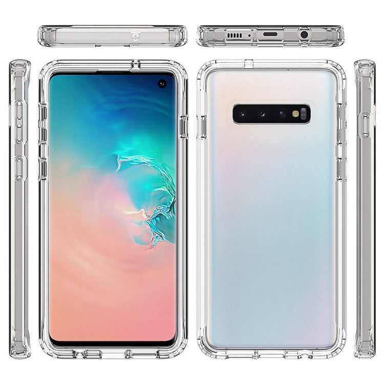 For Samsung Galaxy S10 Shockproof  High Transparency PC+TPU Candy Colors Protective Case