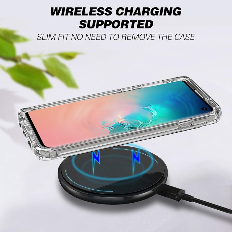 For Samsung Galaxy S10 Shockproof  High Transparency PC+TPU Candy Colors Protective Case