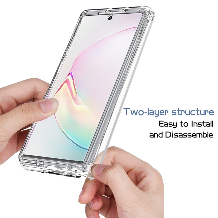 For Samsung Galaxy Note10 Shockproof  High Transparency PC+TPU Candy Colors Protective Case