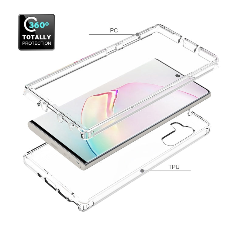 For Samsung Galaxy Note10 Shockproof  High Transparency PC+TPU Candy Colors Protective Case