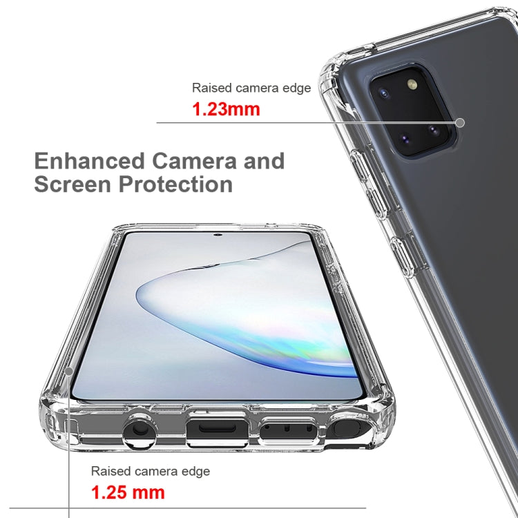 For Samsung Galaxy Note10 Lite Shockproof  High Transparency PC+TPU Candy Colors Protective Case
