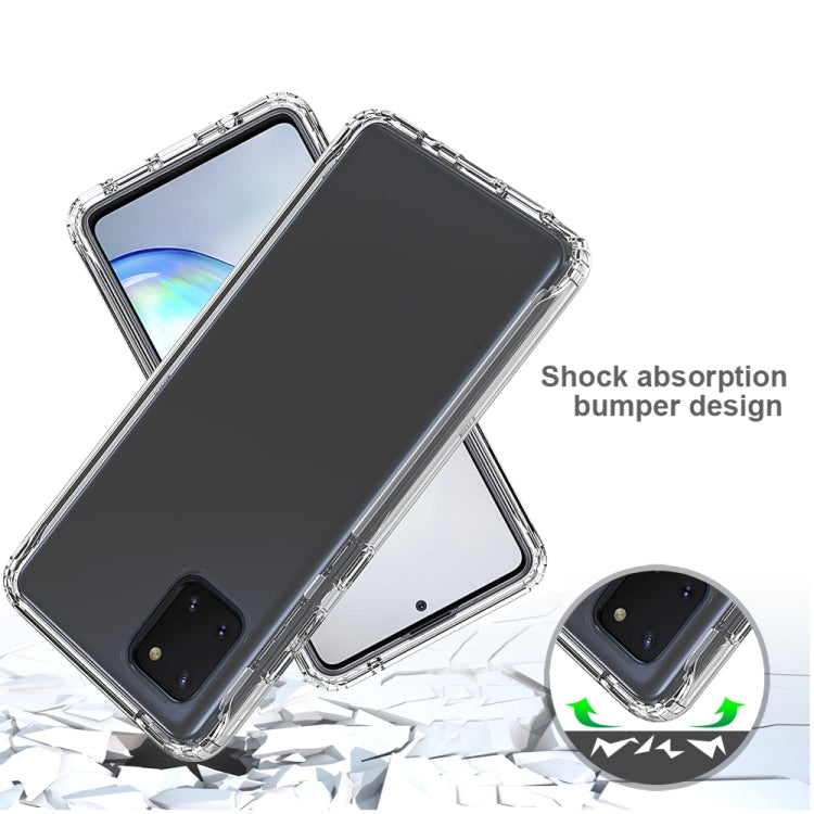 For Samsung Galaxy Note10 Lite Shockproof  High Transparency PC+TPU Candy Colors Protective Case