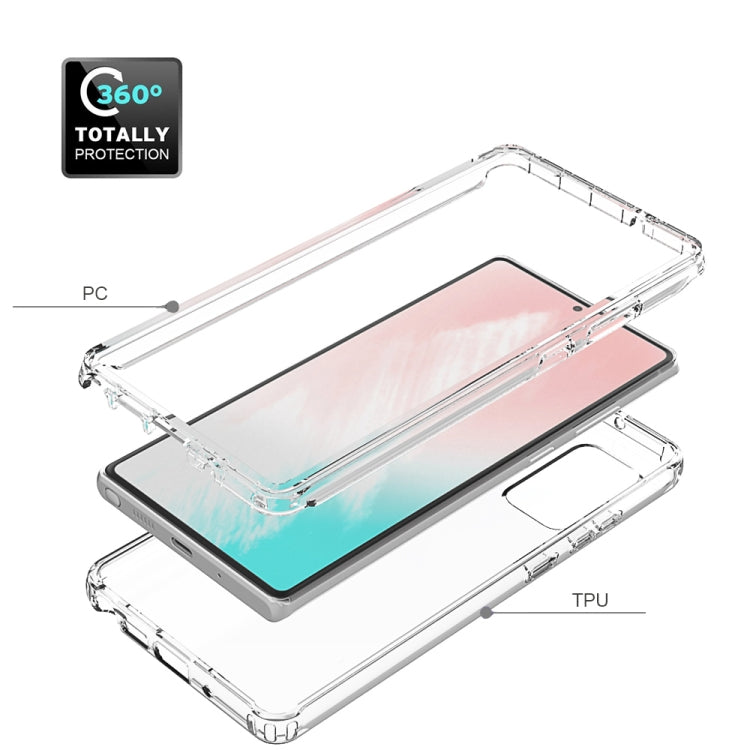 For Samsung Galaxy Note20 Shockproof  High Transparency PC+TPU Candy Colors Protective Case