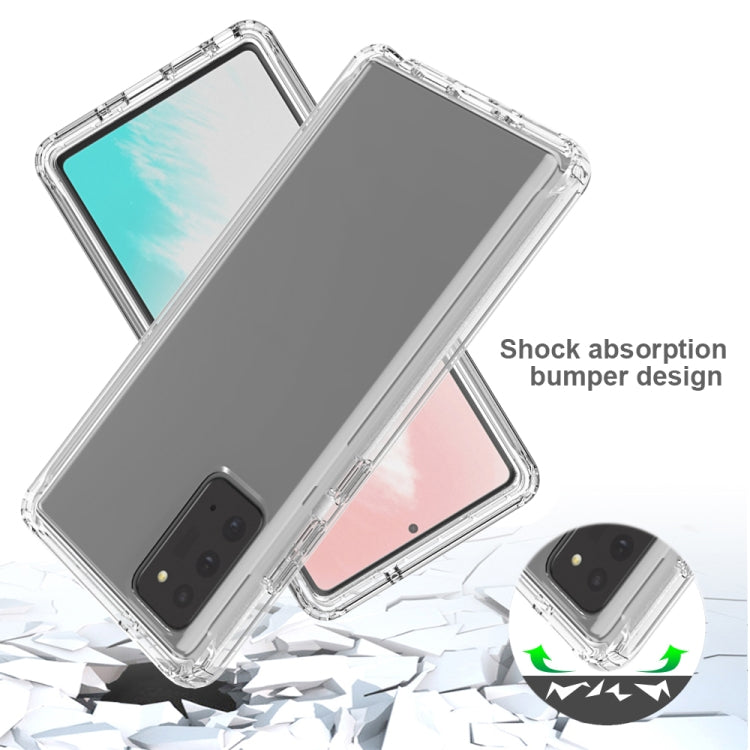For Samsung Galaxy Note20 Shockproof  High Transparency PC+TPU Candy Colors Protective Case