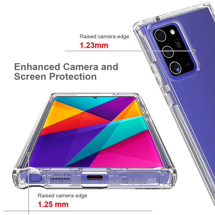 For Samsung Galaxy Note20 Ultra Shockproof  High Transparency PC+TPU Candy Colors Protective Case