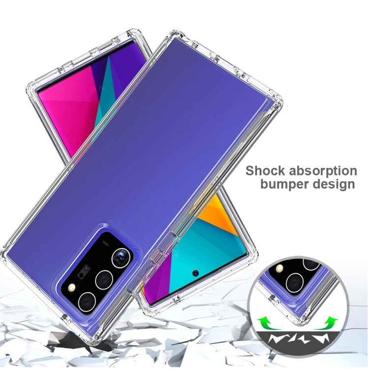 For Samsung Galaxy Note20 Ultra Shockproof  High Transparency PC+TPU Candy Colors Protective Case