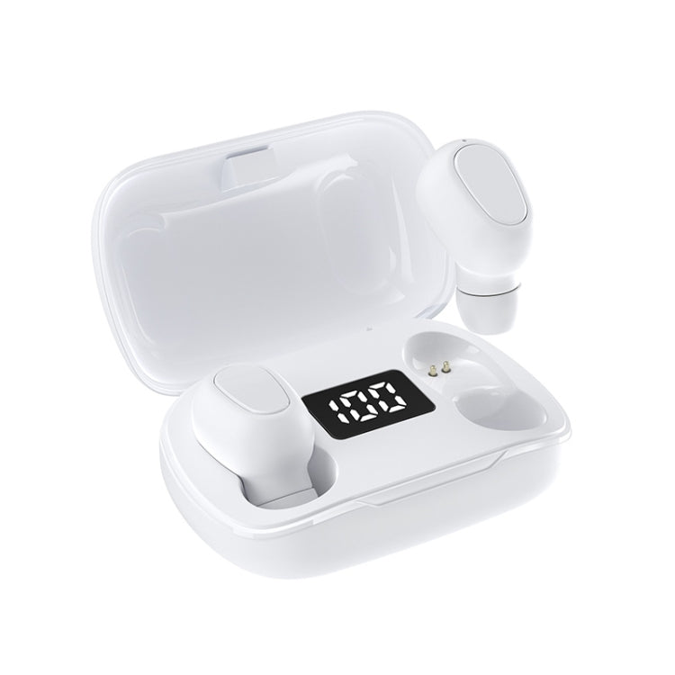 L21 Pro IPX7 Waterproof Wireless Bluetooth Earphone with Charging Box & Digital Display, Support Siri & Call