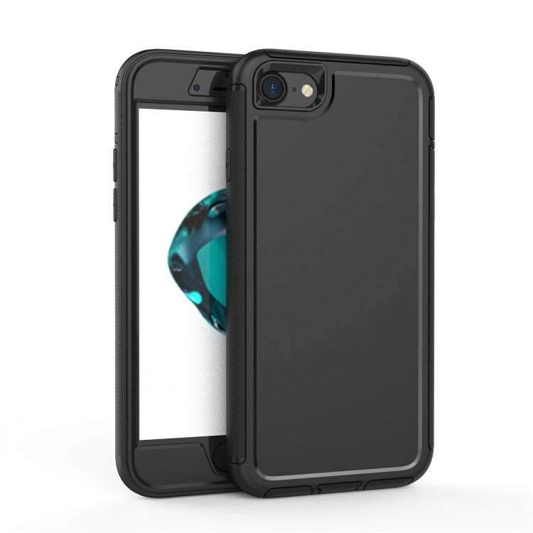 For iPhone SE 2022 / SE 2020 / 8 / 7 360 All-inclusive Shockproof Precise Hole PC + TPU Protective Case