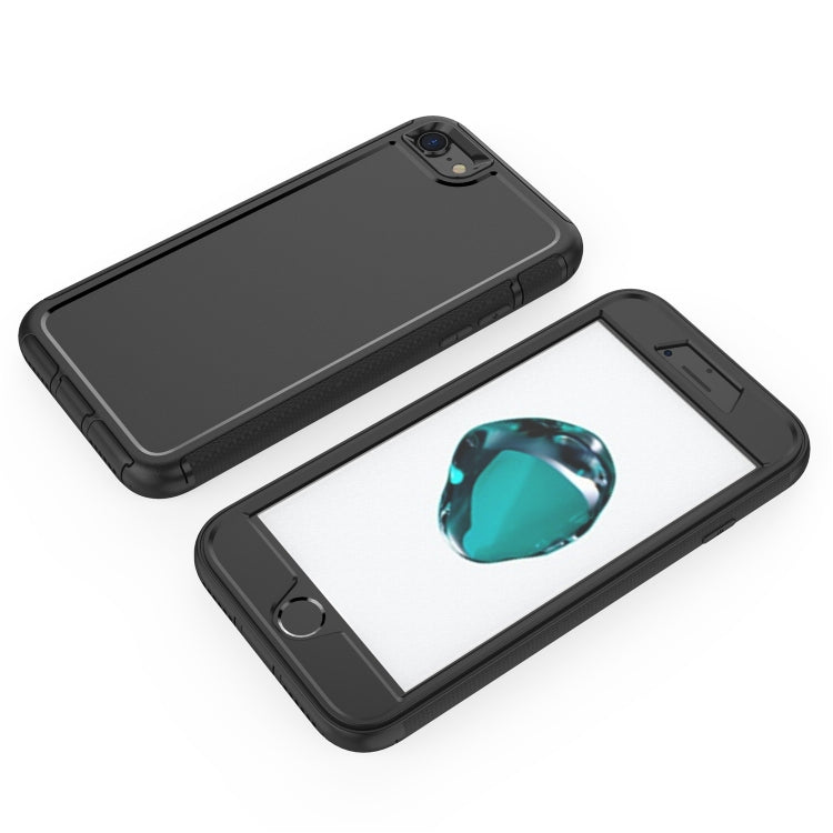 For iPhone SE 2022 / SE 2020 / 8 / 7 360 All-inclusive Shockproof Precise Hole PC + TPU Protective Case