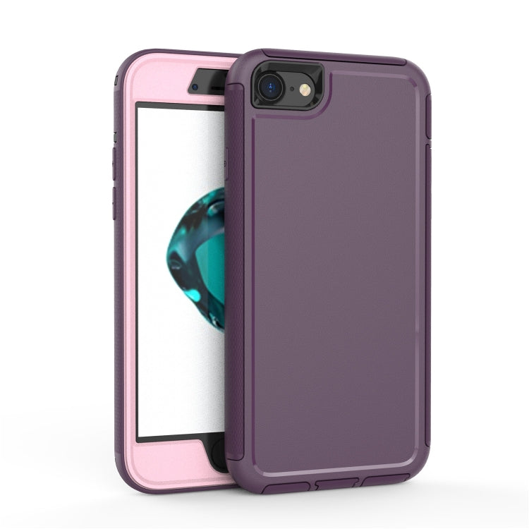For iPhone SE 2022 / SE 2020 / 8 / 7 360 All-inclusive Shockproof Precise Hole PC + TPU Protective Case