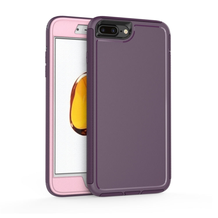 360 All-inclusive Shockproof Precise Hole PC + TPU Protective Case For iPhone 8 Plus / 7 Plus