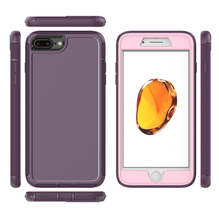 360 All-inclusive Shockproof Precise Hole PC + TPU Protective Case For iPhone 8 Plus / 7 Plus